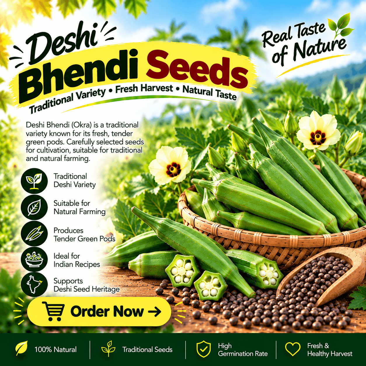 Deshi Okra ( Bhindi) seeds