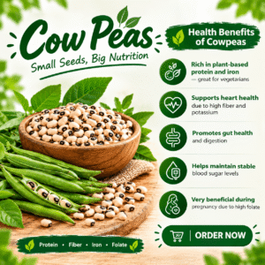 Premium Cowpeas (Black-Eyed Peas / Chawli)