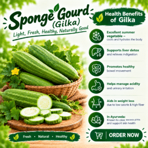 Fresh Organic Sponge Gourd (Dodka)